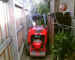 Our multi-functional Dingo can work in very confined areas. We can work in areas with small or limited access.